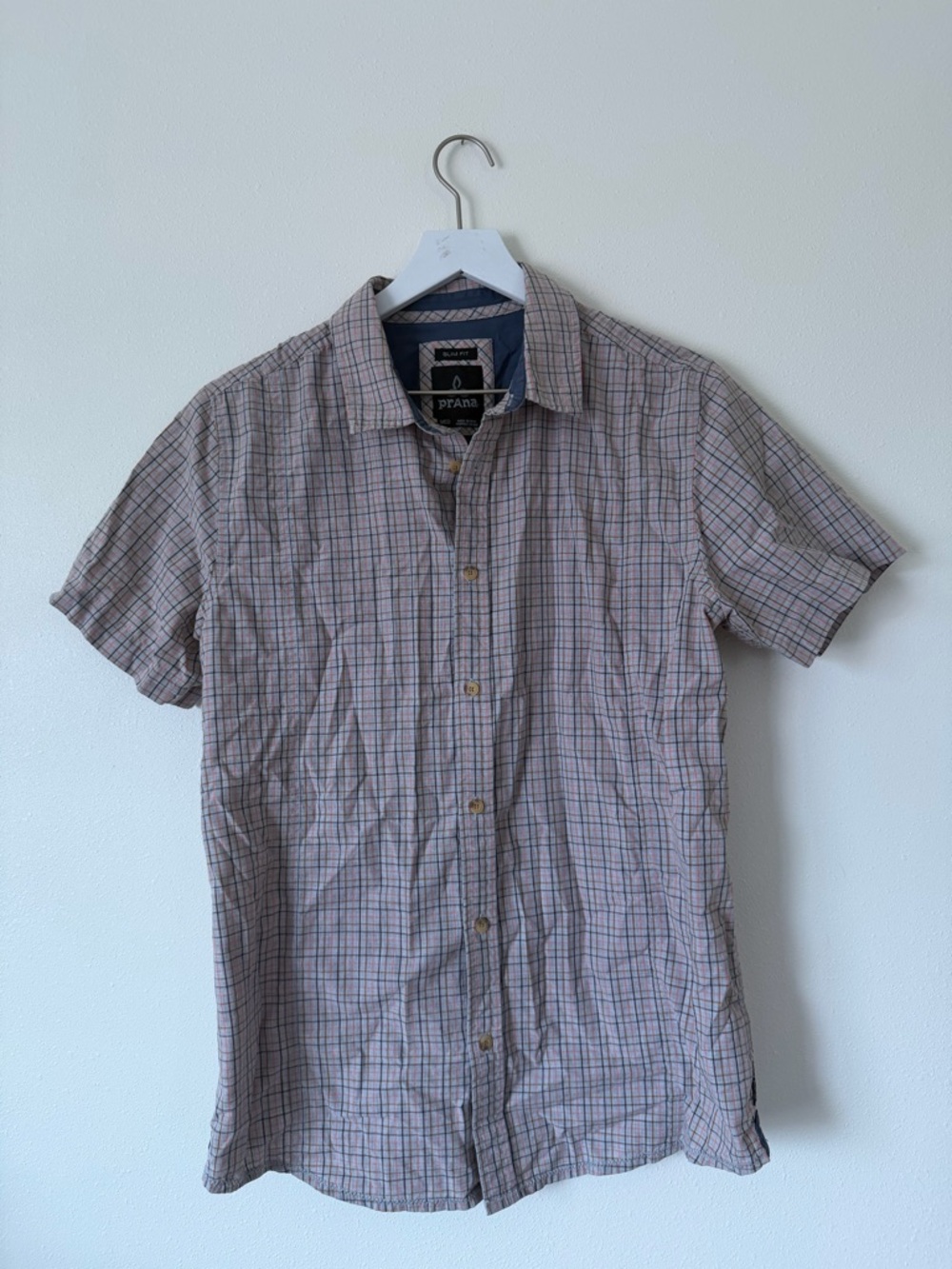 Men’s Prana Plaid Button Up
